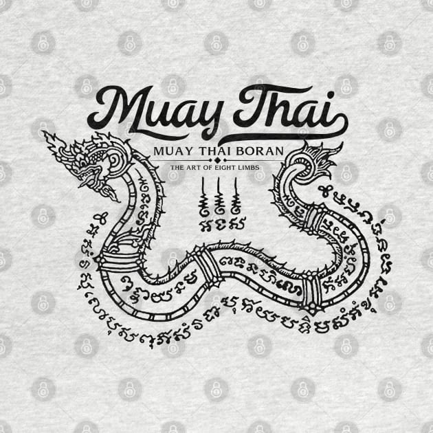 Muay Thai Tattoo Snake by KewaleeTee